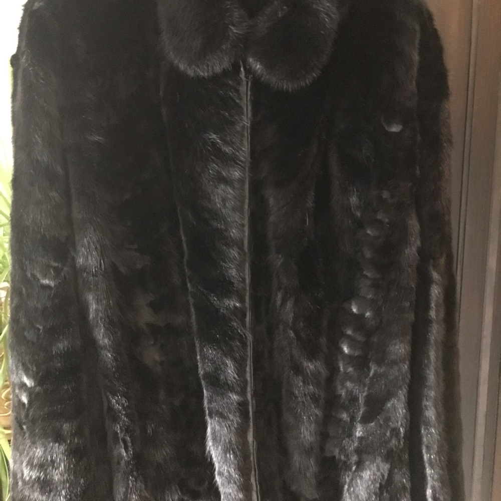 Black Canadian Mink Coat (Reversible)